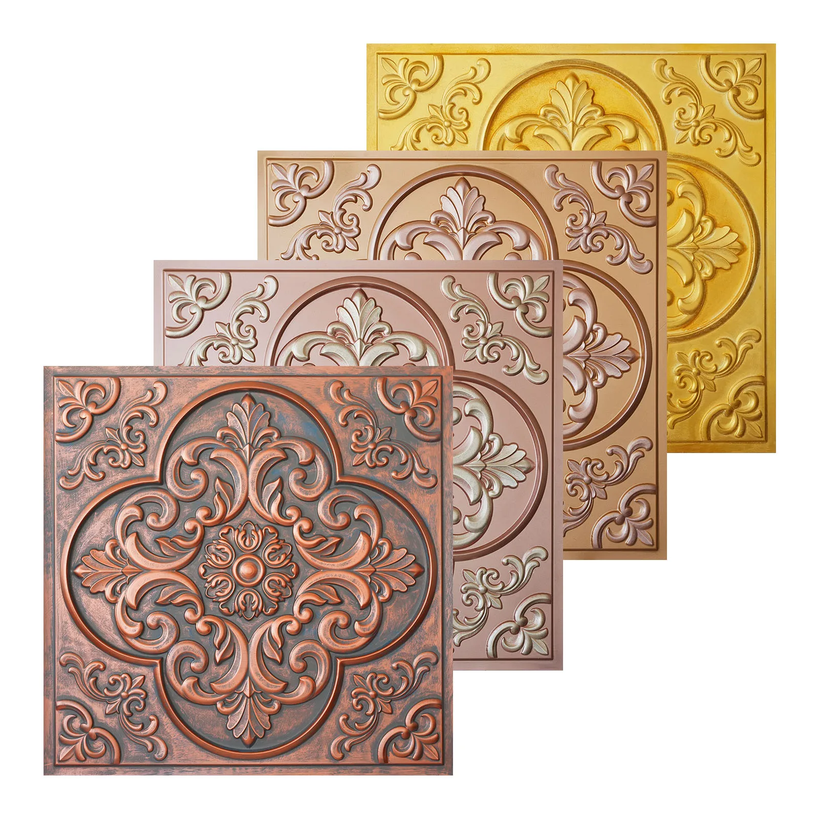 Vintage Pattern Tin Ceiling Tiles Embossed wall panels for Nightclub PL88 10tiles/lot