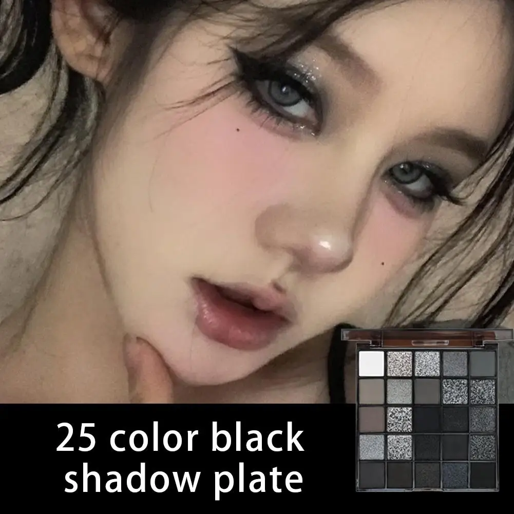 ブラックライト Star25 色アイシャドウプレートスモーキーメイクダークダークセメントクロスボーダーメイクアッププレート黒卸売 Y9L6