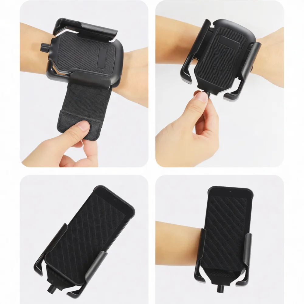 Universal Wrist Phone Holder For Outdoor Sports Cycling Arm Mount Navigation Strap For Delivery Staff Secure Grip Gear