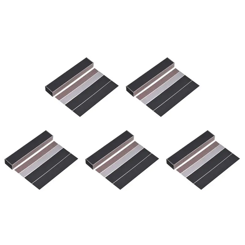 ABLB-5X Guitar Fret Leveling Files Bass Guitar Leveler Fret Luthier Supply Guitar Tool Kit With 4 Grit Papers 150Mm