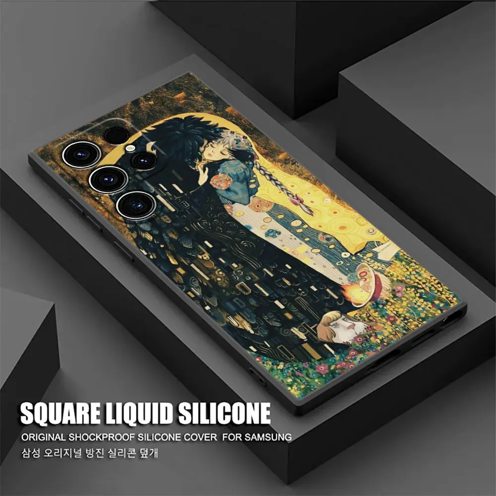 حافظة لهاتف سامسونج جالاكسي S25 S24 S23 S20 S21 FE S22 Ultra S10 Plus 5G من Castle Anime Miyazakis S25 Ultra #5