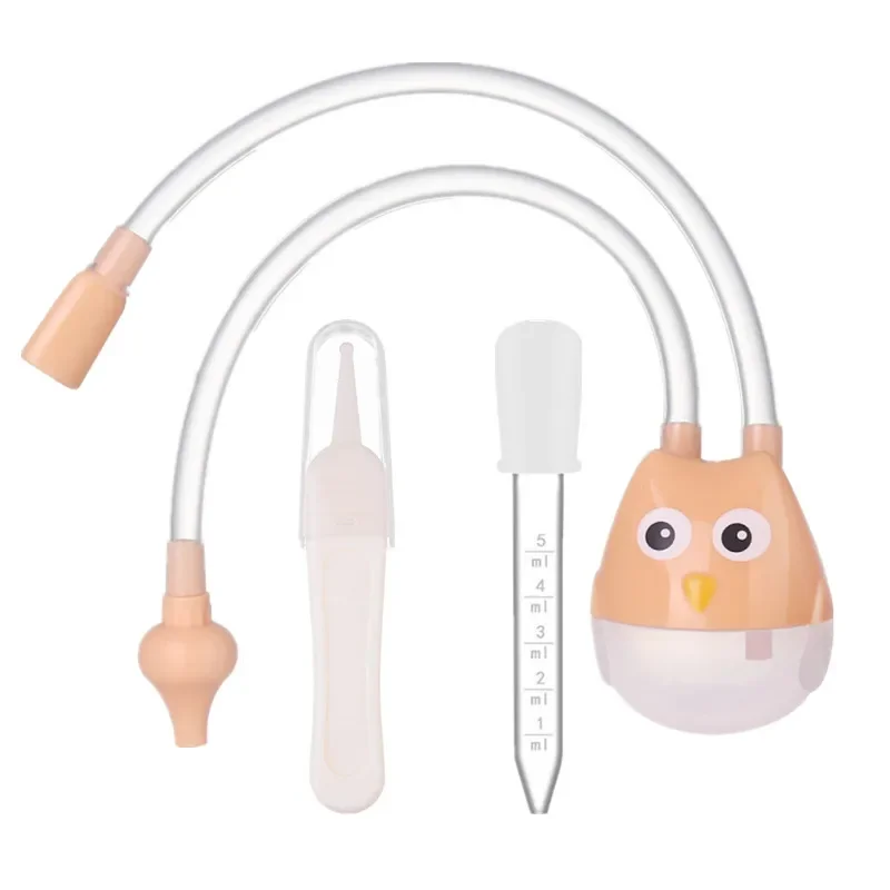 Booger Clean Tweezers Nasal Aspirator Set for Baby Infant Nasal Absorption Cleaner Anti-reflux Silicone Booger Snot Aspirator