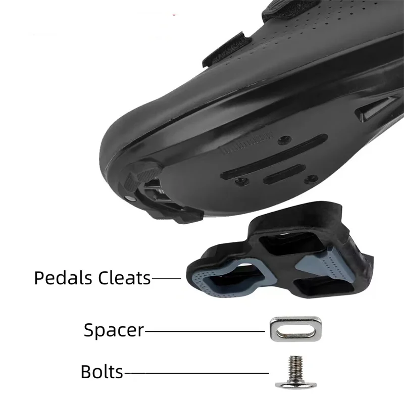 دواسات دراجة الطريق العالمية بدون مشبك متوافقة مع مرابط SHIMANO SPD-SL LOOK KEO، دواسات قفل دراجة الطريق من النايلون للرجال والنساء