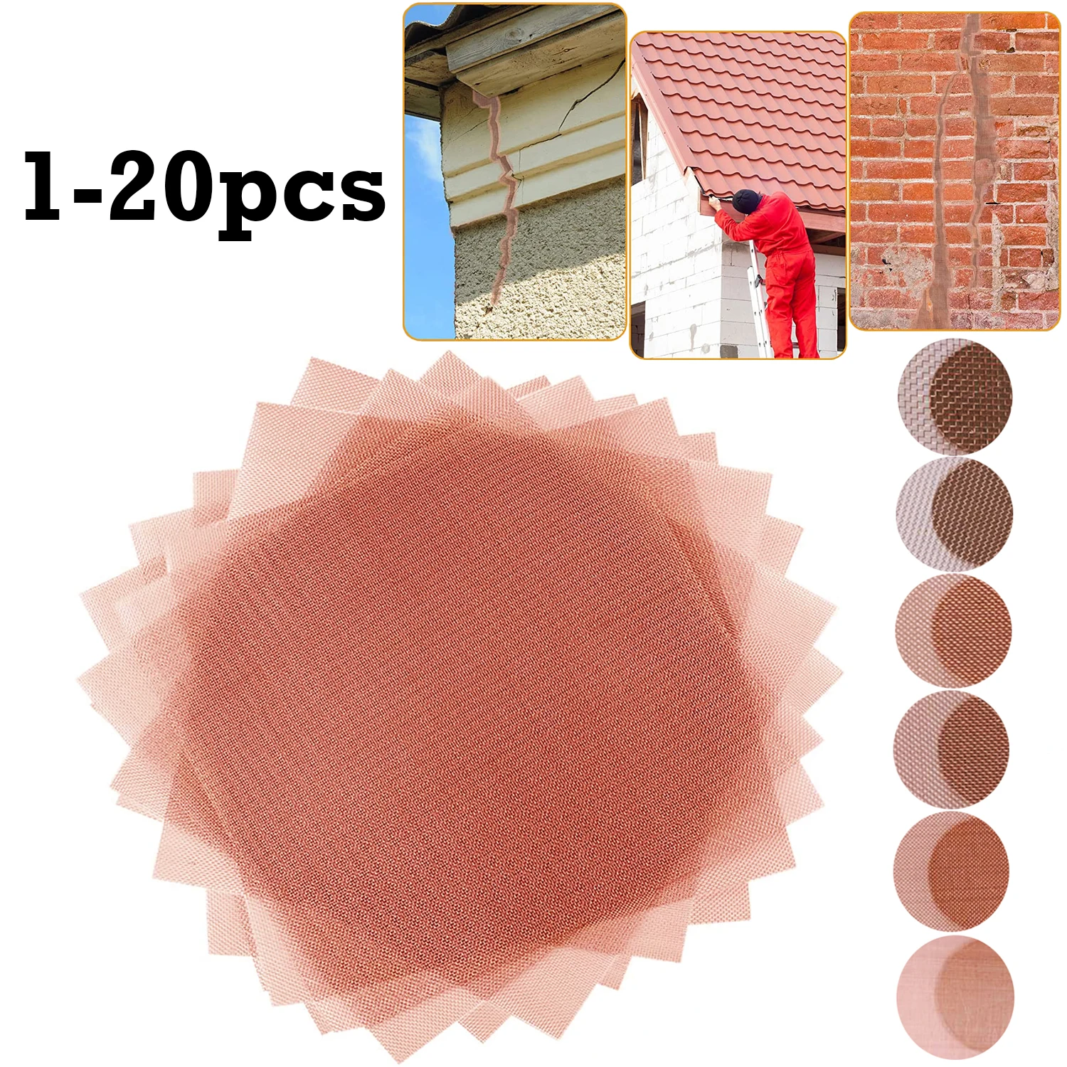 1-20pcs Copper Mesh 10-200 Mesh Shielding Fabric Filter Copper Screen Dry Sift Screens Signal Screen Net metal screen copper