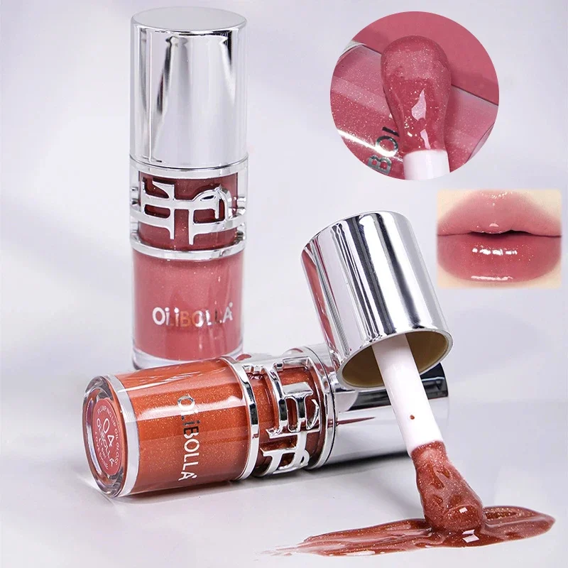 반짝이는 투명한 거울 같은 립글로스 보습 광택 비끈적임 틴티드 립밤 일상 착용 파티 메이크업에 적합