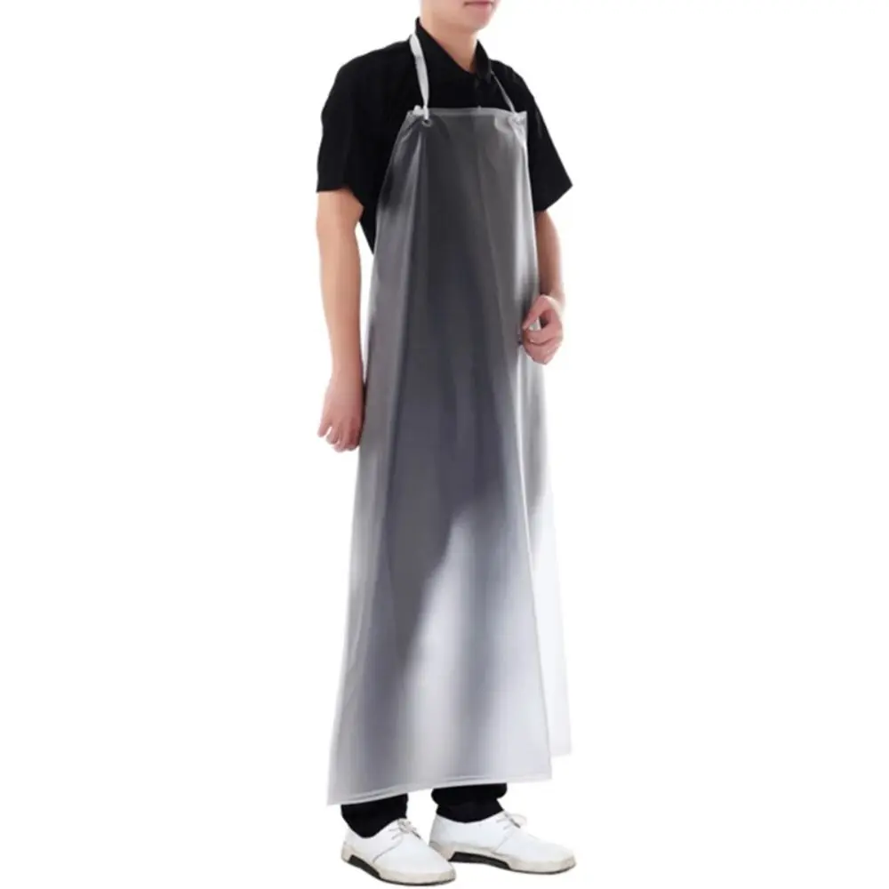 New Thickened Kitchen Apron Waterproof Oil Resistant Work Apron 80x110cm Translucent PVC Apron for Men Women