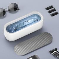Ultrasonic Glasses Cleaner Professional Jewelry Cleaner Machine Battery Powered Rings Jewelry Dentures Eyeglasses Cleaning Tools