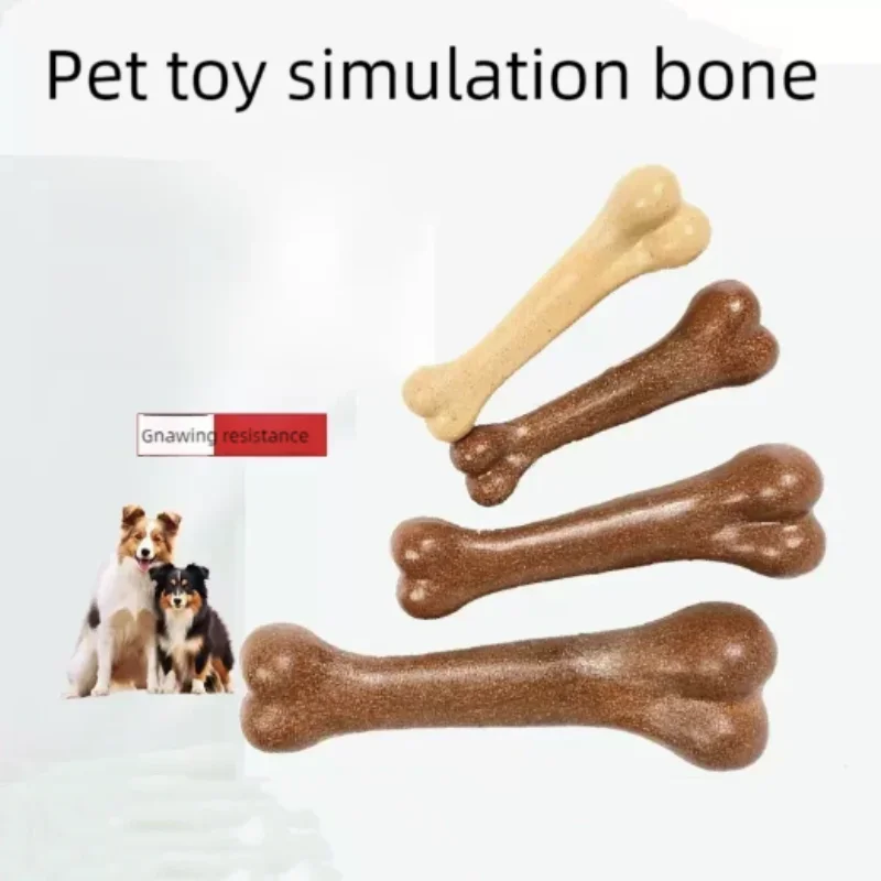 Natürliches, ungiftiges, unzerstörbares Hundekauknochen-Spielzeug, bissfestes Welpen-Zahnpflege-Kauspielzeug für kleine, mittelgroße und große Hunde, Haustier-Kauknochen – Detail 6