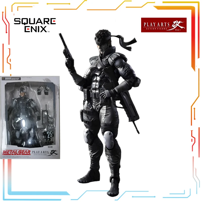 スクウェア・エニックスオリジナルプレイアーツ修正済み完成可動人形シリーズメタルギアアニメアクションフィギュアモデルおもちゃギフト男の子向け