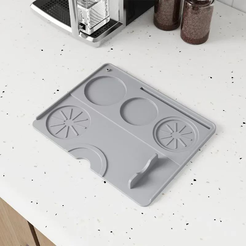 Coffee Tamping Mat Silicone Non Slip Holder Pad Coffee Press Cushion Tool Coffee Accessory Tamp Station Mat for Home And Cafe