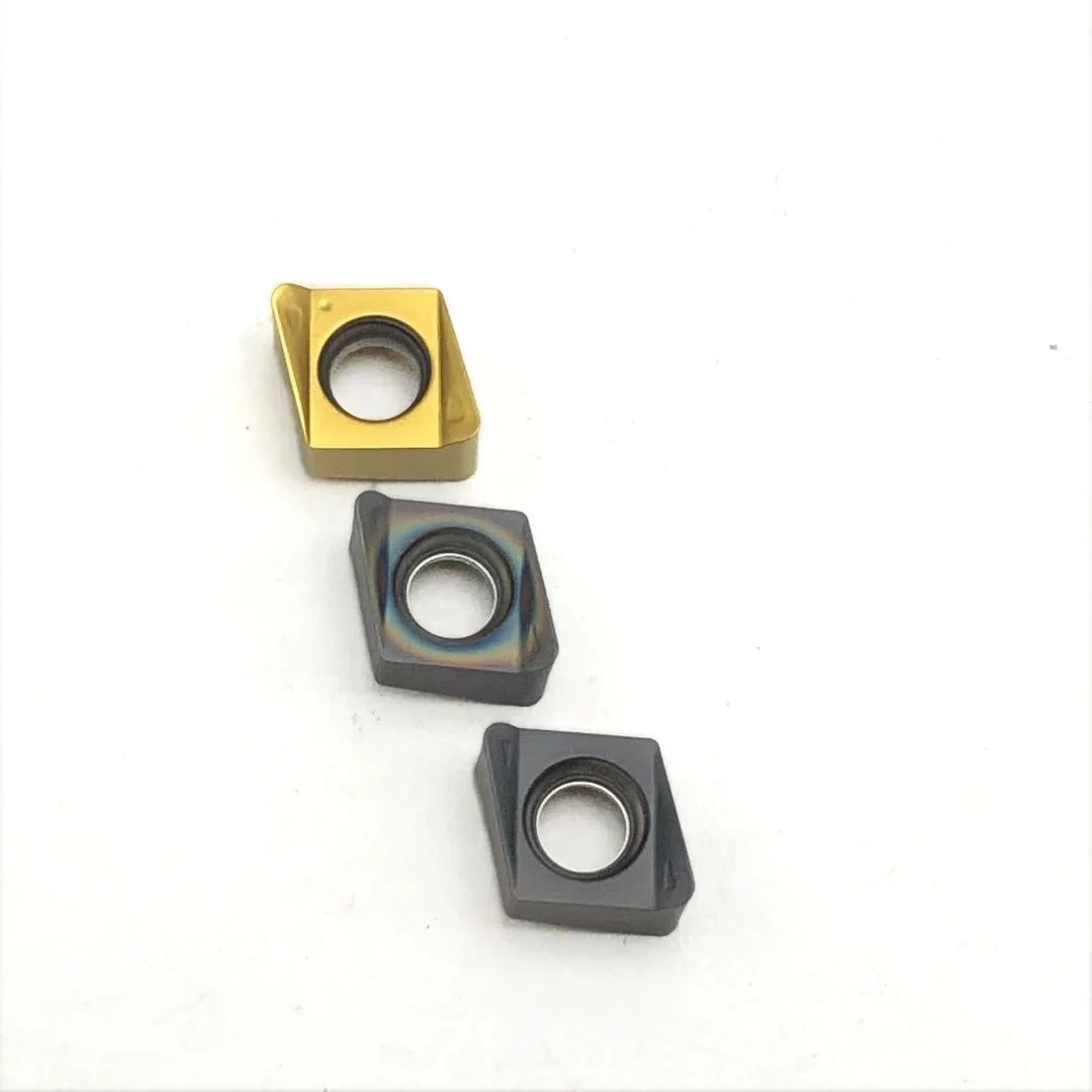 Ferramentas de trituração do ombro quadrado do CNC, inserção do carboneto de silicone, Desbaste, 4NKT060308, KT7030, KT8030, KT8020, 10 PCes
