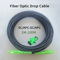 Indoor Drop Cable Fiber Optic Patch Cord Single Mode  Simplex Core SC/APC-SC/APC 1M-100M Drop Cable Optical Fiber Extension