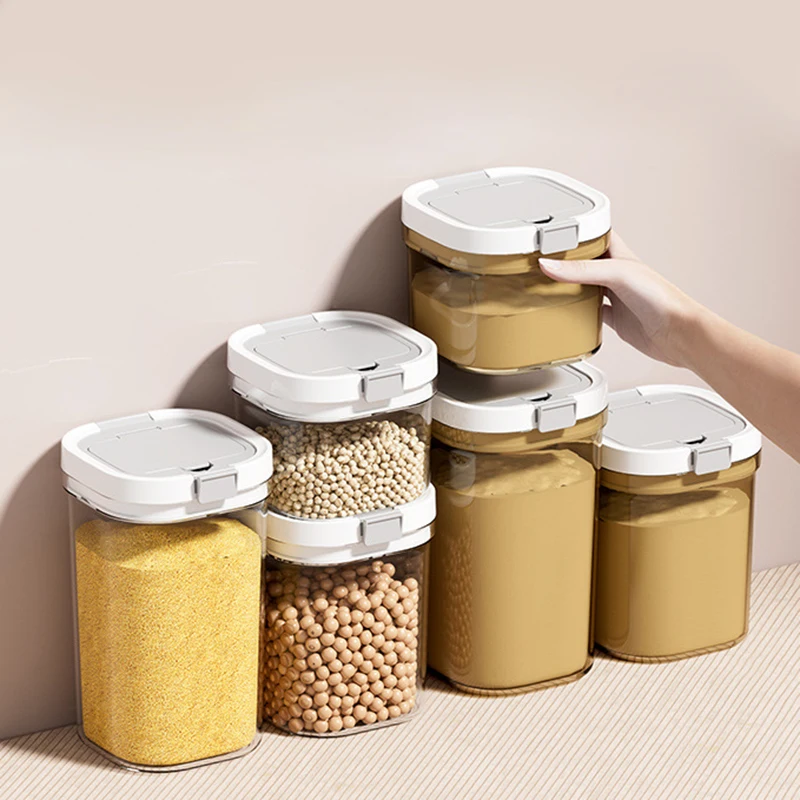 Food grade sealed jar, milk powder storage jar, portable plastic separate milk powder box for outdoor use
