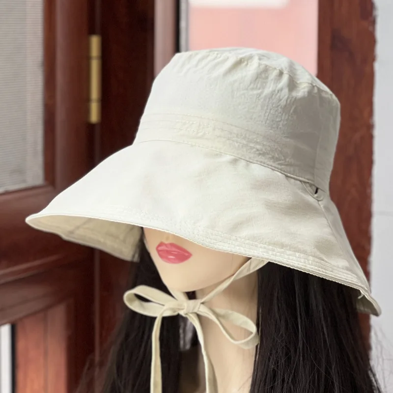 

Новое женское однотонное быстросохнущее дышащее солнцезащитное козырек с большой окружностью головы, защита от ультрафиолета, солнцезащитная шляпа