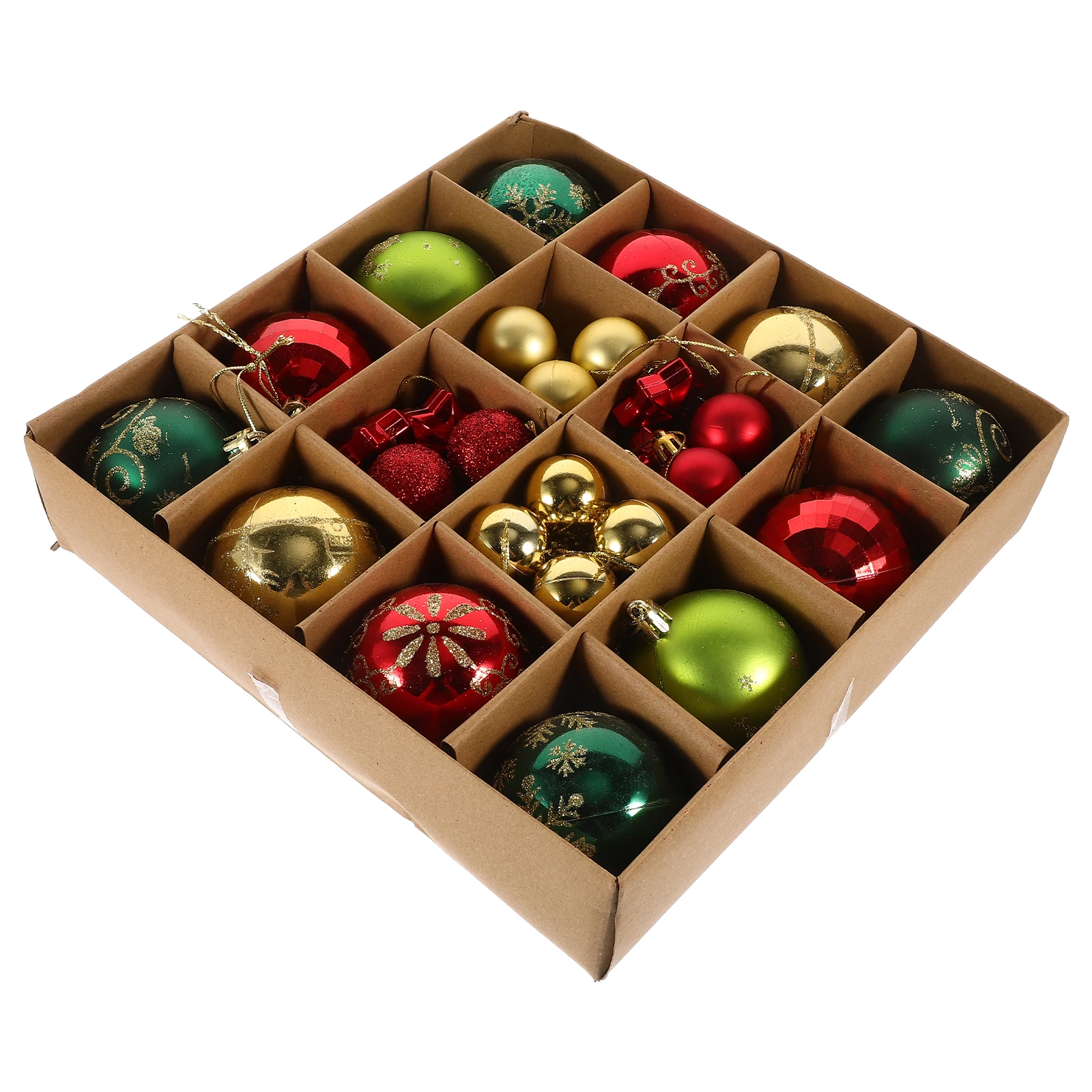 

44 Pcs Christmas Balls 3 6cm Plastic naments for Tree Hanging Decorative Supplies Reusable Holiday Home Adornment