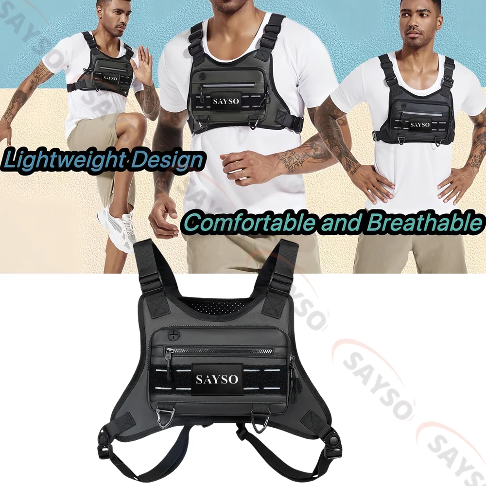 

Multi Functional Tactical Chest Bag Fashionable Hip-Hop Street Chest Bag Waterproof Breathable Oxford Couple Bag Sports Backpack