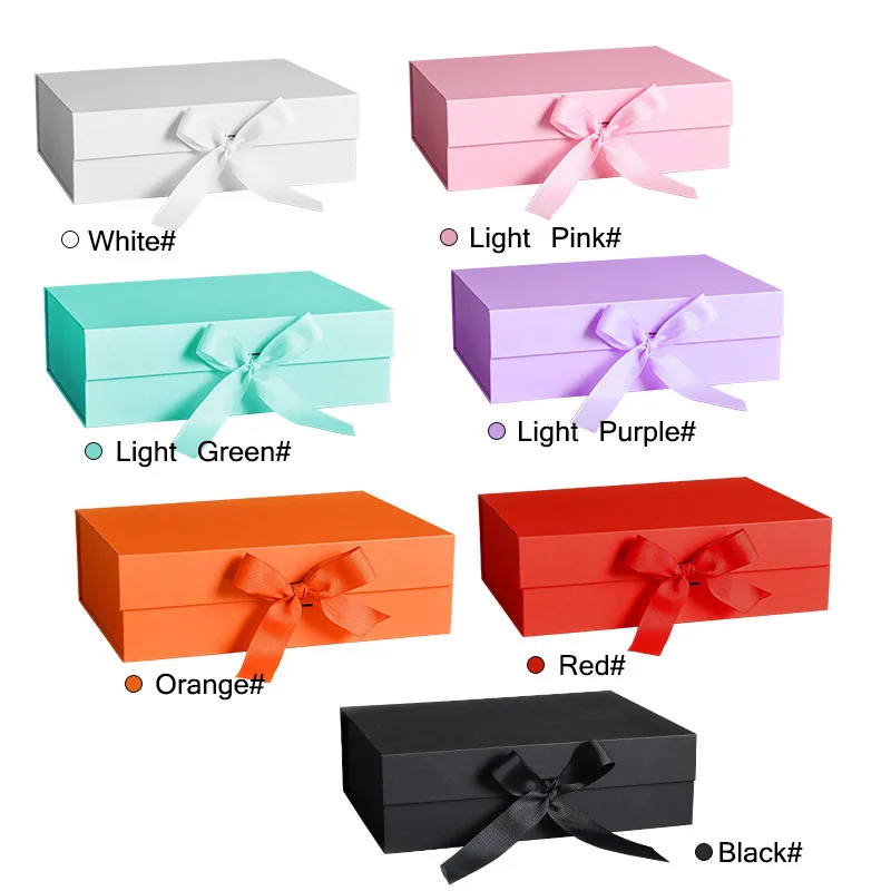 Sturdy Gift Box 10Pcs Gift Wrapping Box Present Box With Magnetic Closure And Ribbon Excellent Storage Box 10Pcs