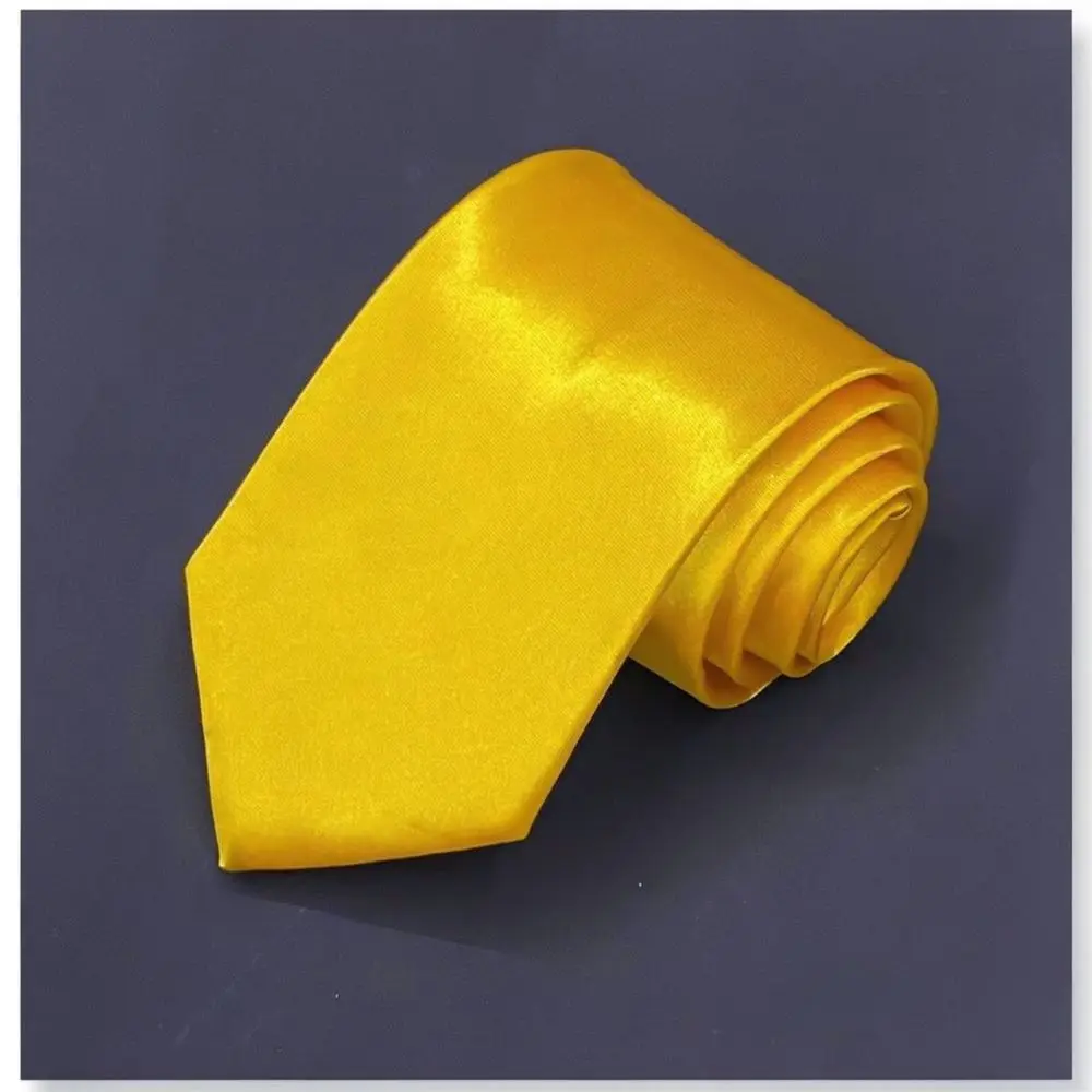 Professional Business Necktie 8cm Solid Color Cravat Mens Formal Wedding Groom Suit Accessory Polyester Fabric Wear