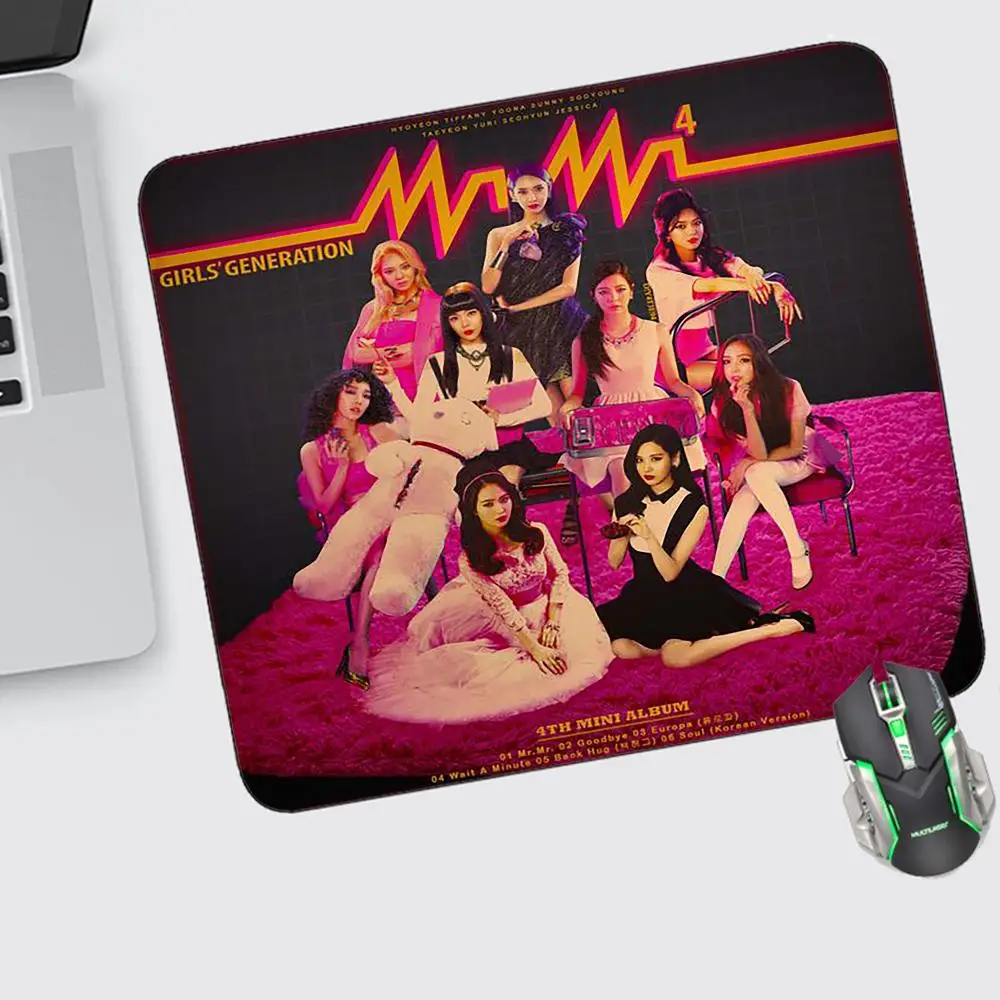 

Girls' Generation Mouse Pad Small Gaming Accessories Keyboard Computer Offices Desk Mat Pc Gamer Non-slip Rubber Mousepad