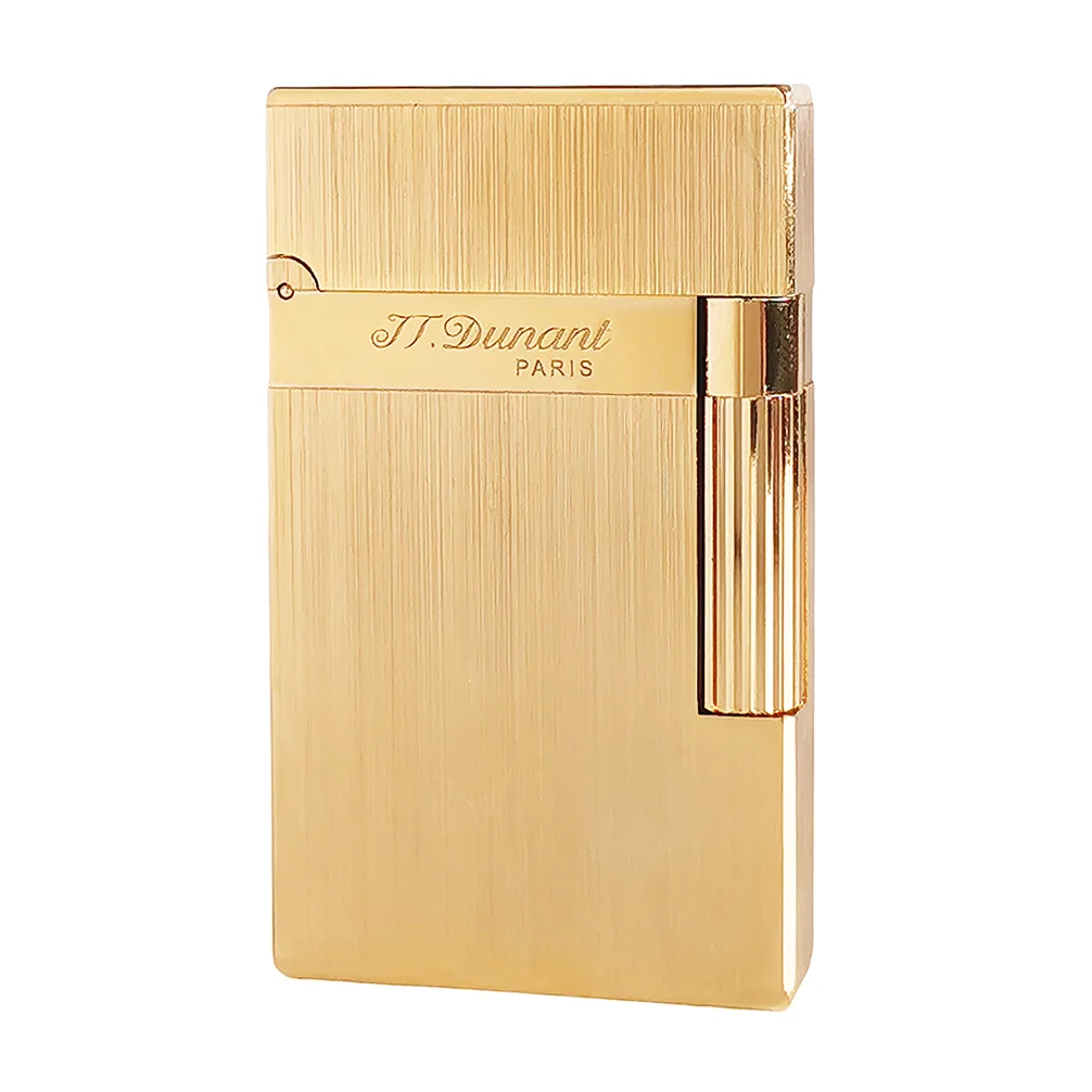 2025 Original JT. Dunant Cigarette Gas Ligne2 Lighter Metal Wiredrawing Tobacco Smoking Tools Father Man Luxury Gift