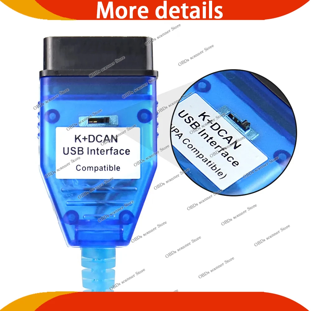 For INPA K DCAN With Switch OBDII Diagnostic Interface For inpa K+CAN K-Line OBD2 Car Connector Code Diagnostic Tool