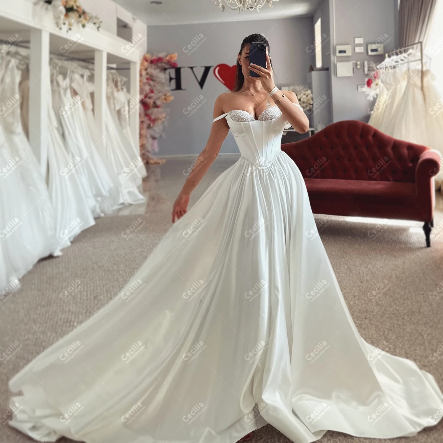 

Fabulous Wedding Dresses Charming Bridal Gowns Beading Appliques Sleeveless Backless Robes Customized Vestidos De Novia 2025