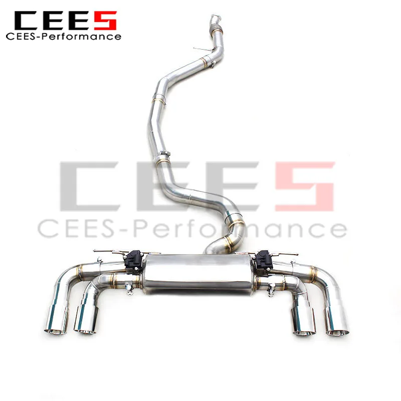 CEES Catback Pipes Muffler Escape for BMW M235i 3.0T 2014-2016 Valvetronic Exhaust System with Valve Remote Control Active Sound