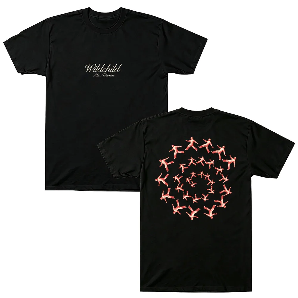 Wildchild Spinning T-Shirt Alex Warren Merch Cotton Tees Men Women Unisex Vintage Music Fan Streetwear Fashion Casual Loose Tops