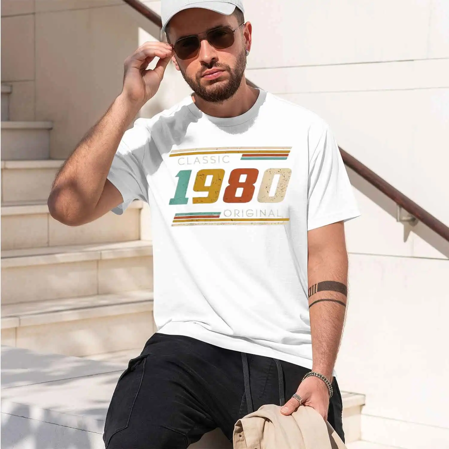 Men's Vintage 43rd Birtay T-Shirt: The Best Gift Summer 43 Year Cl 1980 Edition Custom Printed T-Shirt 2026 New Model Short-slee