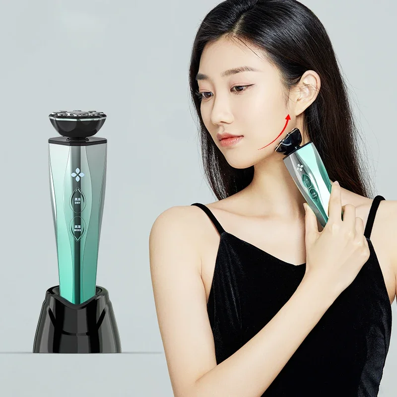 Nueva máquina de Estiramiento facial de microcorriente, mini dispositivo de belleza multifunción de corriente galvánica ultrasónica para el cuidado de la piel