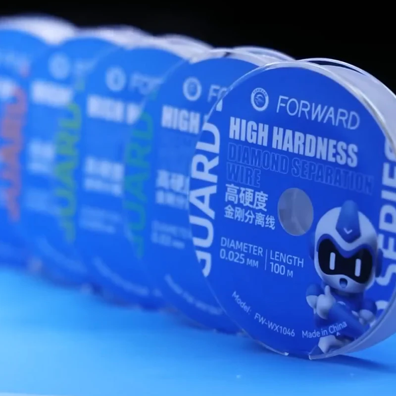 FORWARD High Hardness Diamond Cutting Wire 100M Length High Toughness Multiple Diameters Professional Phone Screen Repair Tool