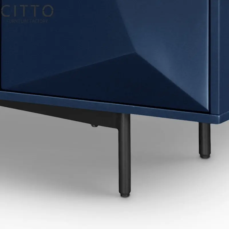 بوفيه طاولة طعام لوحة جانبية خزانة خشبية زرقاء 10 أثاث منزلي غرفة طعام خشبية، طراز صيني حديث #6