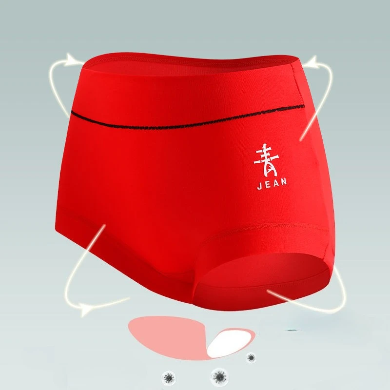 [Big Stretch] High Waist Modal Underwear Ladies Loose Large Size Belly Compression Body Comfortable Triangle Shorts Head Woman