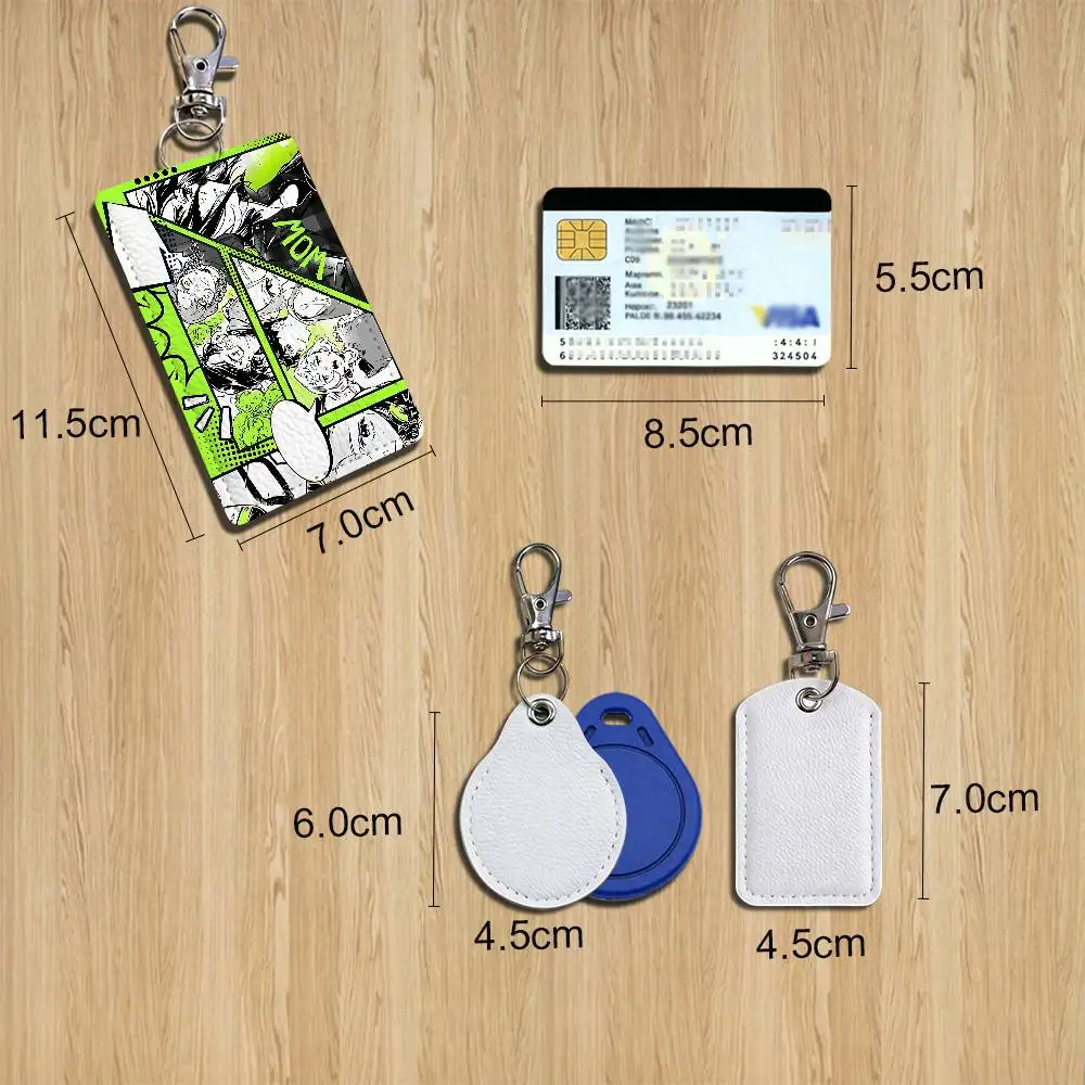 Mitsuki Koga Green Yuri KiniOto TGSWIIWAGAA Holder For Bank Business Work Card Holder Student Card Case Bus Card Keychain