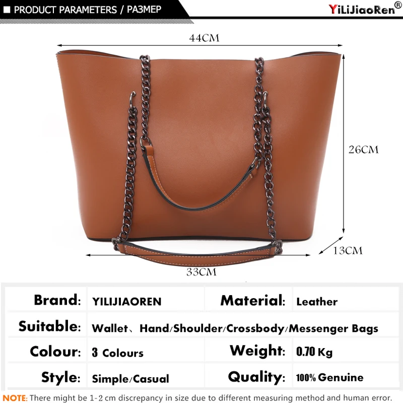 Casual Handbags Women Bags Designer Chain Shoulder Bag Famous Brand Leather Ladies Handbag Large Capacity Tote Bag Sac A Main