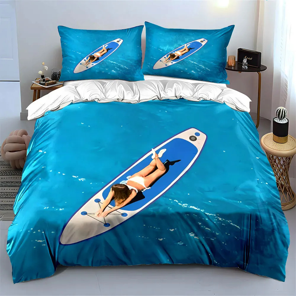 Outdoor Paddle Board Set Suitable For Water Sports Multiple sizes kid's and adults' bedroom Exquisite 3PC bedding set, gift