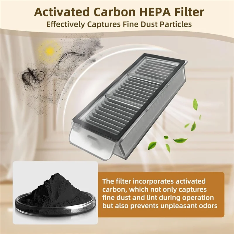 

ABBZ-Brush Mop Filter For Dreame X50 Ultra Complete, L50 Ultra, X50 Master, L40s Pro Ultra& Mova V50 Ultra Complete Vacuum Model