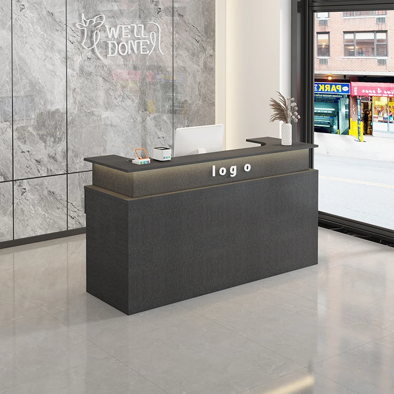 

Luxury Trendy Reception Desk Counter Decorations Beauty Modern Office Reception Desk Counter European Storage Salon Furniture