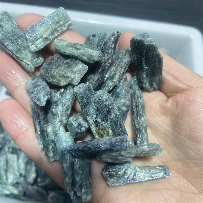 2000g Natural Quartz Rock Mineral Green Kyanite Crystal Specimen Rough Stone Healing Gemstone Irregular Raw Green Blue Calcite