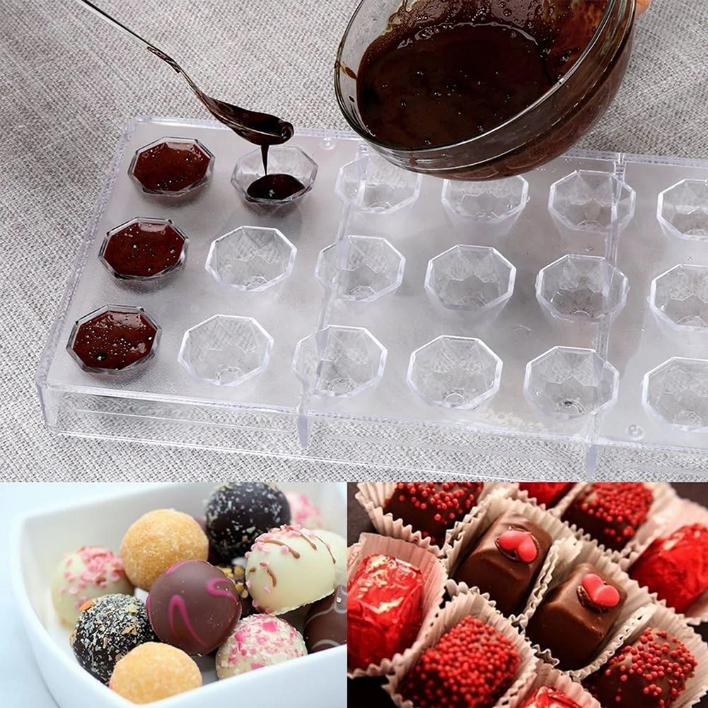 Clear Heart Chocolate Constructed from Polycarbonate for Consistent Results in Chocolate Candy and Pastry Projects