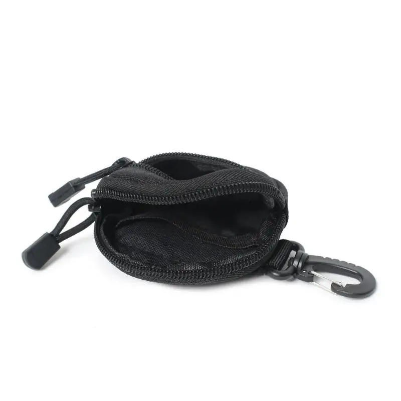 652F Leichte, runde Taschen-Organizer mit Karabinerhaken, Reißverschlüssen, Haltbarkeit, Polyester-Konstruktion, runde Box – Detail 1