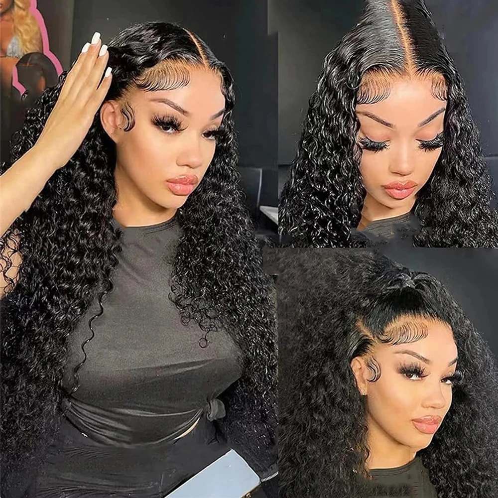 13x4 Deep Wave Curly Front Wig Human Hair 360 Full Lace Front Wig 13x6 Transparent Brazillian Deep Wave Curly Lace Front Wigs