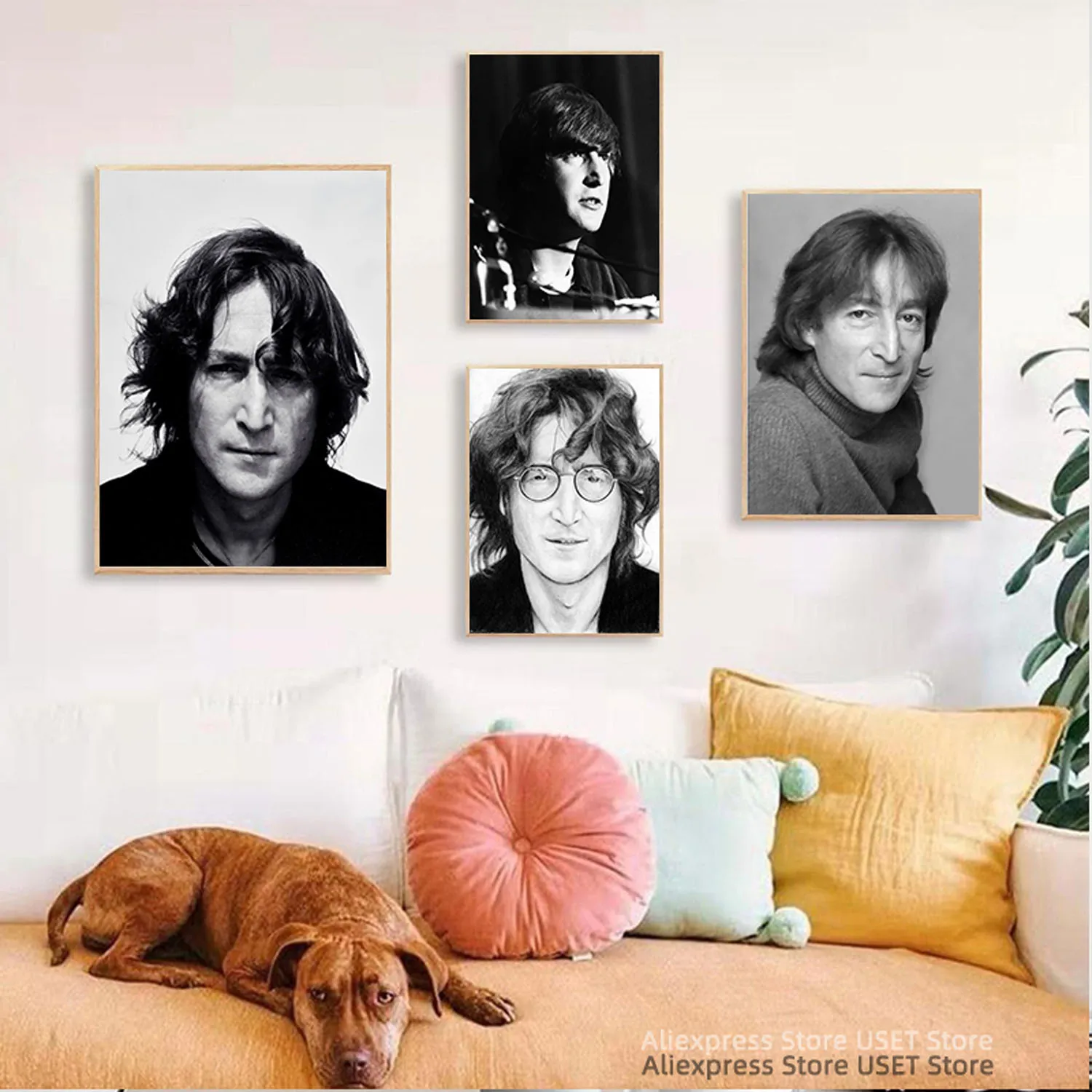 John Lennon ,Singer Band Cover Album Music Star Canvas Posters and Prints Canvases Painting Home Decoration