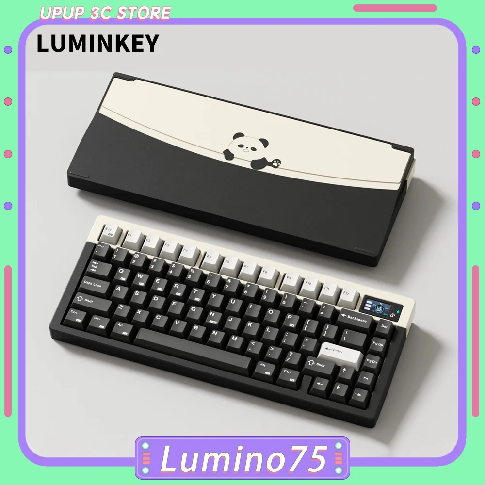 

Luminkey Lumino75 Mechanical Keyboard Three Mode Bluetooth Wireless Keyboard Aluminum E-Sports PC Gaming Customized Keyboards