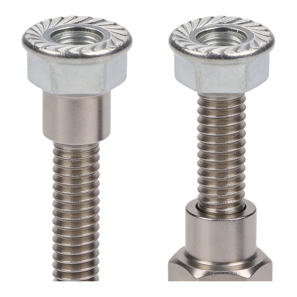 6mm To 8mm Thread Rear Mirror Adapter Screw For Motorcycle Scooter Heighten Lengthen Extender Metal Silver Hardware Fastener