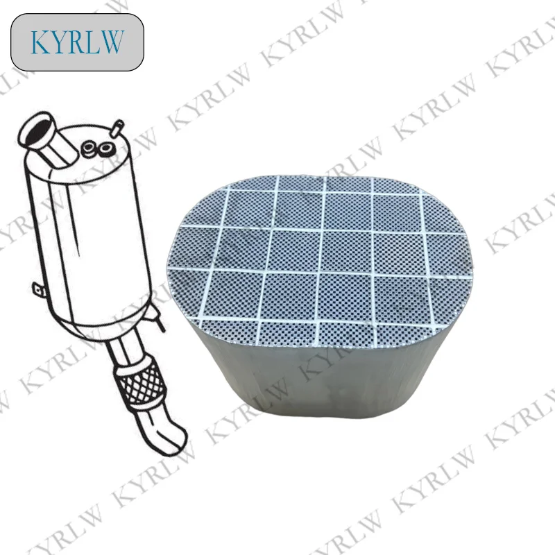 Exhaust System 175*135*150mm Diesel Particulate Filter Silicon Carbide SiC DPF Diesel Particulate Filter