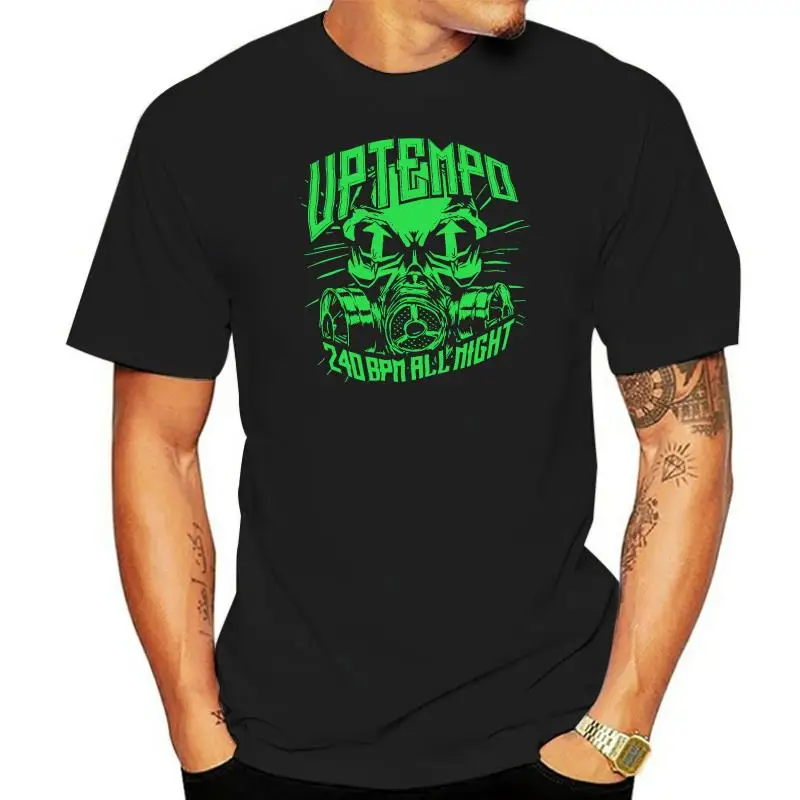 UPTEMPO T-Shirt BPM BlackGreen  Hardcore Gabber Party