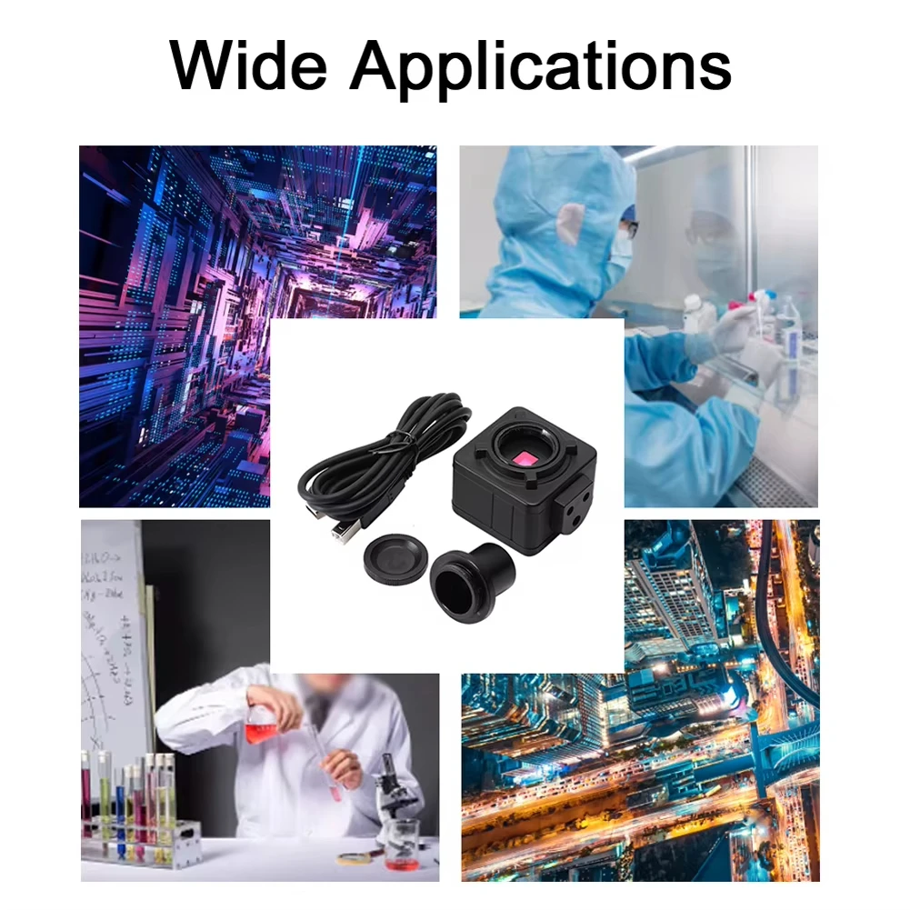 HY-500B 5MP CMOS USB مجهر كاميرا العدسة الإلكترونية الرقمية مجهر عالي الدقة كاميرا صناعية عالية السرعة
