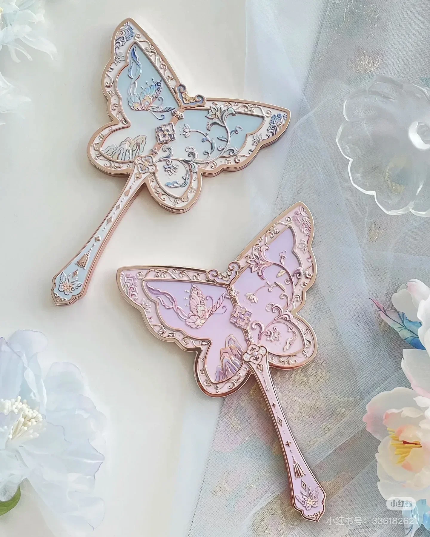 

Flower Knows 8th Anniversary Butterfly Handheld Mirror Makeup Mirror Makeup Tools