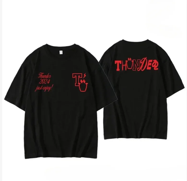 

2025 Summer Men's owards The Light Pure Cotton T-shirt, Korean Kpop fashion, casual and Comfortable short-sleeved